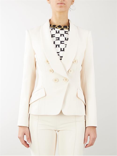 Double-breasted crepe jacket with shawl lapel Elisabetta Franchi ELISABETTA FRANCHI |  | GI07241E2193
